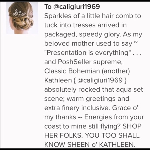 New! Crystal Leaf Comb Hair Comb - Picture 6 of 6